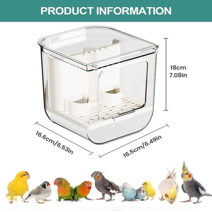 Automatic Clear Bird Feeder No Spill Seed Station
