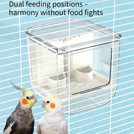Automatic Clear Bird Feeder No Spill Seed Station