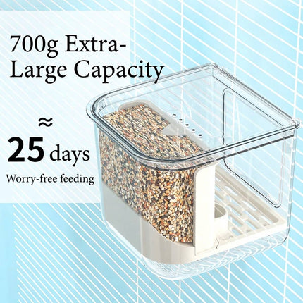 Automatic Clear Bird Feeder No Spill Seed Station