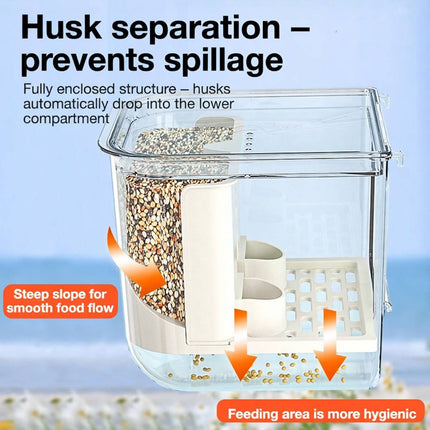Automatic Clear Bird Feeder No Spill Seed Station