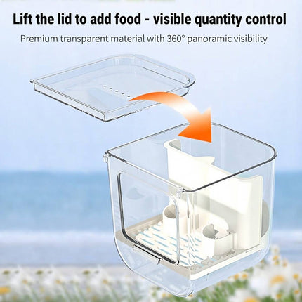 Automatic Clear Bird Feeder No Spill Seed Station