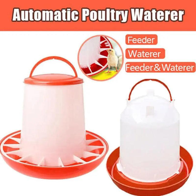Automatic Chicken Bird Chook Poultry Feeder Drinker Chicken Poultry Waterer AU - Aimall