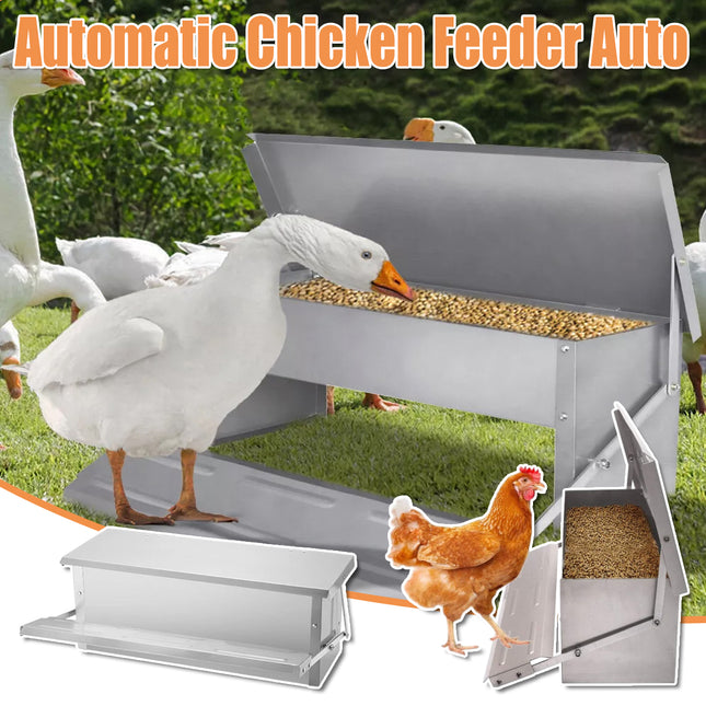 Giantz Automatic Chicken Feeder Auto Coop Chick Poultry Treadle Self Opening