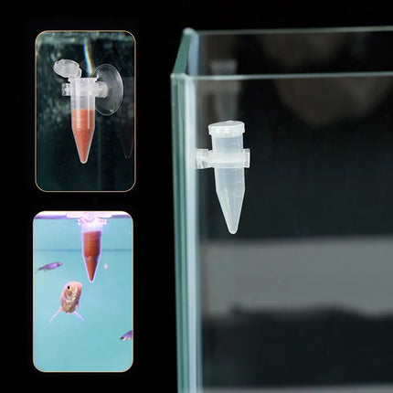 Automatic Fish Feeder Brine Shrimp Feeder Tank Wall-Mounted Easy Clean Durable