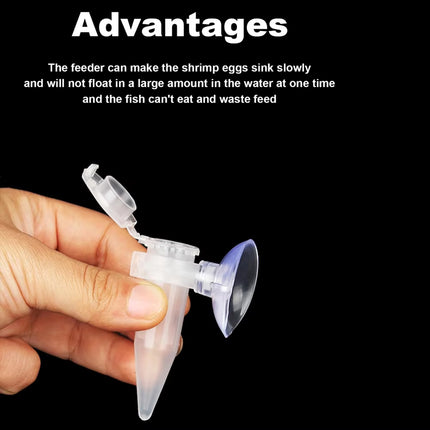 Automatic Fish Feeder Brine Shrimp Feeder Tank Wall-Mounted Easy Clean Durable