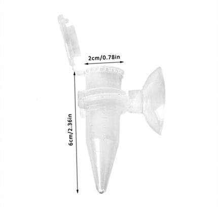 Automatic Fish Feeder Brine Shrimp Feeder Tank Wall-Mounted Easy Clean Durable