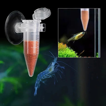 Automatic Fish Feeder Brine Shrimp Feeder Tank Wall-Mounted Easy Clean Durable
