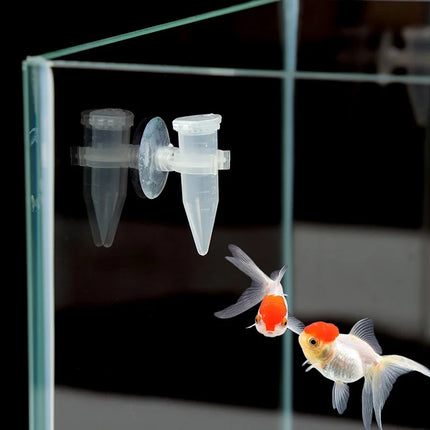 Automatic Fish Feeder Brine Shrimp Feeder Tank Wall-Mounted Easy Clean Durable