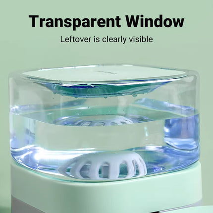 Pet Water Dispenser Double Bowl 1.8L Auto Feeder Indoor Cat Dog