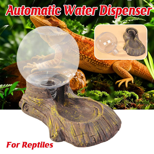 Reptile Automatic Water Dispenser Easy Clean for Terrarium Lizard Habitat Use