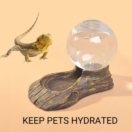 Reptile Automatic Water Dispenser Easy Clean for Terrarium Lizard Habitat Use