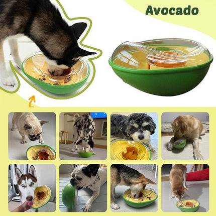 Avocado Shape Pet Feeder Toy Non Slip Durable Pet Supplies For Dogs Cats Use