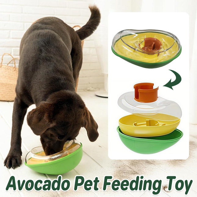 Avocado Shape Pet Feeder Toy Non Slip Durable Pet Supplies For Dogs Cats Use