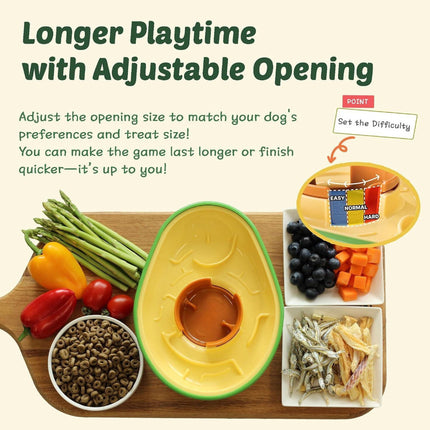 Avocado Shape Pet Feeder Toy Non Slip Durable Pet Supplies For Dogs Cats Use