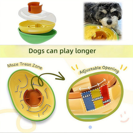 Avocado Shape Pet Feeder Toy Non Slip Durable Pet Supplies For Dogs Cats Use