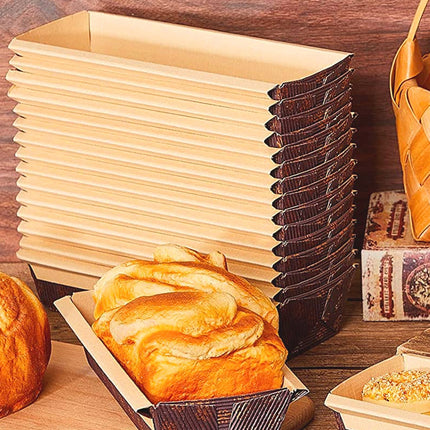 100Pcs Rectangular Cake Cupcake Liners For Baking Muffin And Pastry Use