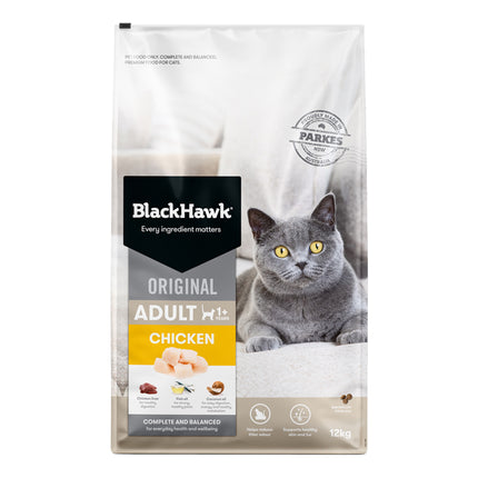 Black Hawk Original Dry Cat Food Adult Chicken 4 or 12KG