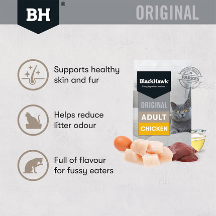 Black Hawk Original Dry Cat Food Adult Chicken 4 or 12KG