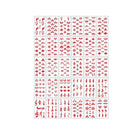 Chinese Forehead Stickers Waterproof Face Tattoo Eyebrow Makeup Decal Children - Aimall