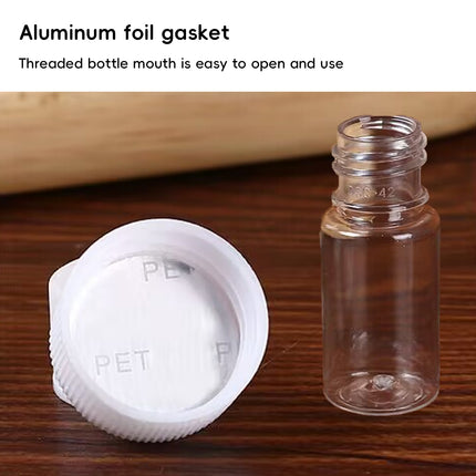 100Pcs 30ml Plastic Bottle Transparent Small Mouth Leakproof Dispenser Bottle