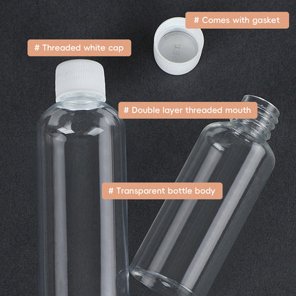 100Pcs 30ml Plastic Bottle Transparent Small Mouth Leakproof Dispenser Bottle