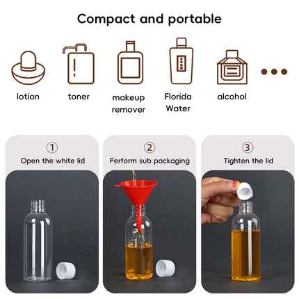 100Pcs 30ml Plastic Bottle Transparent Small Mouth Leakproof Dispenser Bottle