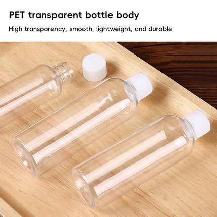 100Pcs 30ml Plastic Bottle Transparent Small Mouth Leakproof Dispenser Bottle