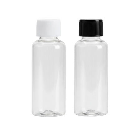 100Pcs 30ml Plastic Bottle Transparent Small Mouth Leakproof Dispenser Bottle
