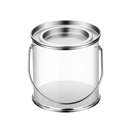 10pcs Cylinder Box with Iron Lid Round Bucket Candy Jar Storage Container