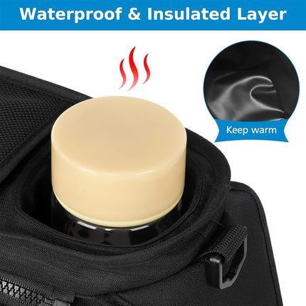Universal Stroller Organizer Bag Trolley Storage with Multi Pockets and Cup Holders