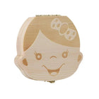 Baby Tooth Box Organizer Save Milk Teeth Wood Boy Girl Kids Storage Gift Case AU - Aimall