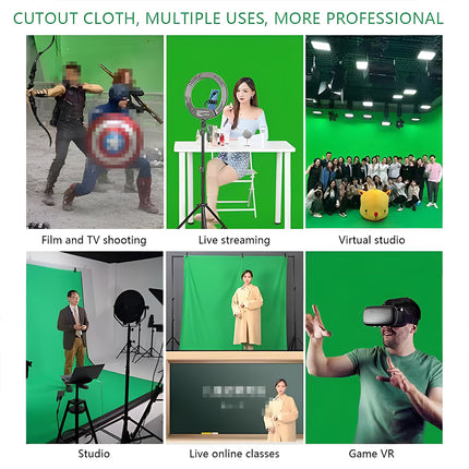 Professional Photography Background Cloth Wrinkle Resistant Durable Green/Black