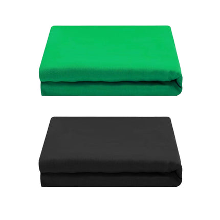 Professional Photography Background Cloth Wrinkle Resistant Durable Green/Black
