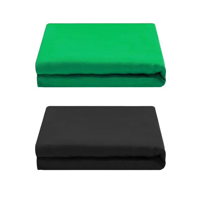 Professional Photography Background Cloth Wrinkle Resistant Durable Green/Black