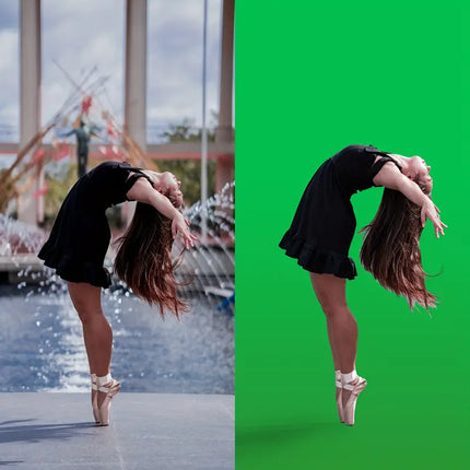 Professional Photography Background Cloth Wrinkle Resistant Durable Green/Black