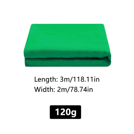 Professional Photography Background Cloth Wrinkle Resistant Durable Green/Black