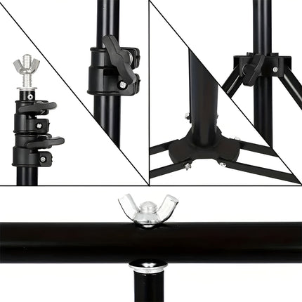 Photography Backdrop Stand T-Frame Durable for Photo Studio Video Shooting