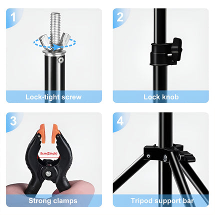 Photography Backdrop Stand T-Frame Durable for Photo Studio Video Shooting
