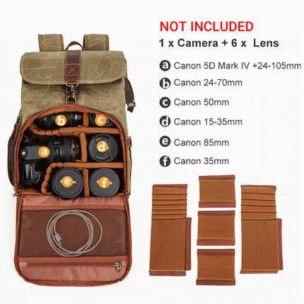 Large Capacity DSLR Camera Backpack Waterproof Durable for Cameras Photograph