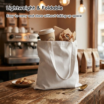 Blank Canvas Tote Bags 10 Pack Long Shoulder Straps