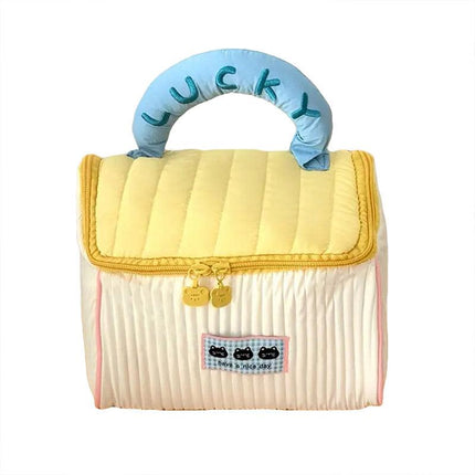 Cute Cabin Cosmetic Bag Large Capacity Portable Travel Storage Handheld Wash Bag