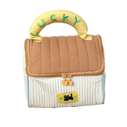 Cute Cabin Cosmetic Bag Large Capacity Portable Travel Storage Handheld Wash Bag