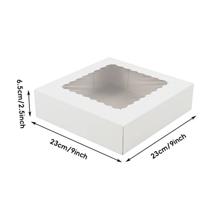 20Pcs Pastry Box Baking Packaging Gift Container Food Grade Bakery Takeaway Set