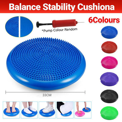 Balance Stability Cushion Wobble Air Disc Ankle Knee Strength Rehab Exercise - Aimall