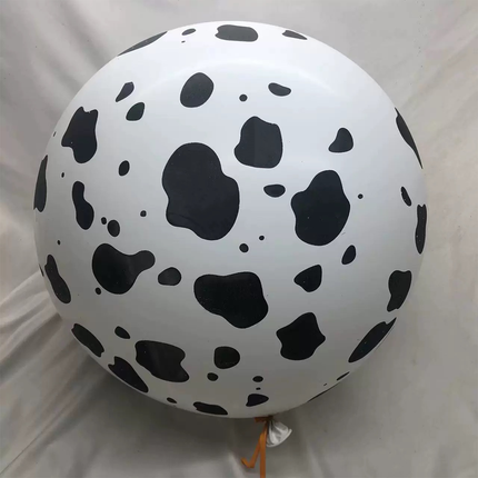 12pcs Cow Print or Paw Print Balloons White Latex Party Decorations 12 Inch