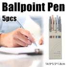 5pcs Press Gel Pen Office Ballpoint Pen Writing Tool School Supplies Smooth Pen