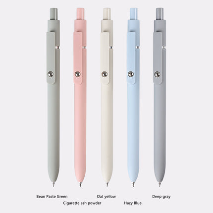 5pcs Press Gel Pen Office Ballpoint Pen Writing Tool School Supplies Smooth Pen