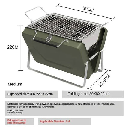 Barbecue Oven Stove Standard Model Folding Portable Outdoor Home Barbecue Rack