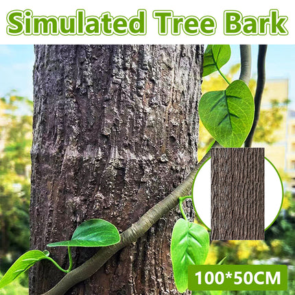 Simulation Tree Bark for Garden Yard Realistic Outdoor Decor Durable Hide Pipe