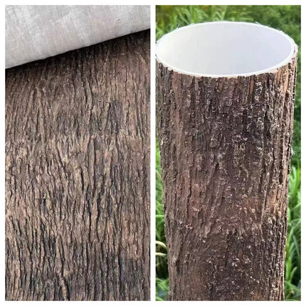 Simulation Tree Bark for Garden Yard Realistic Outdoor Decor Durable Hide Pipe